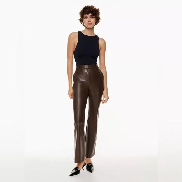Babaton Pants Jumpsuits Nwt Aritzia Babaton Faux Leather